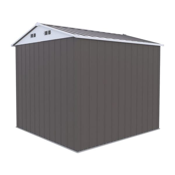 Trädgårdsbod i metall "Dallas" - 4,12 m² - Taupe Mol