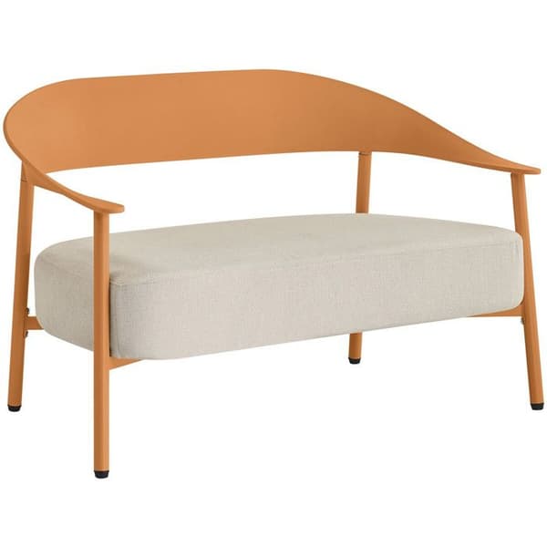 Havemøbel i plastik og metal "Céora" - 2 pladser - Orange
