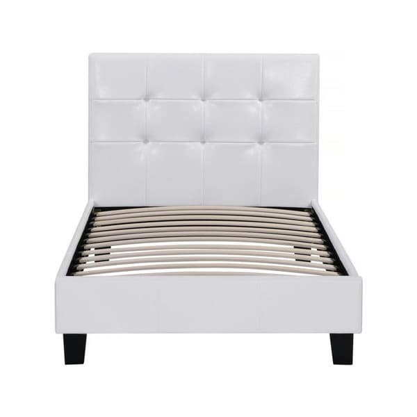 Seng i PVC "Julia" - 90 x 190 cm - Hvid Vit