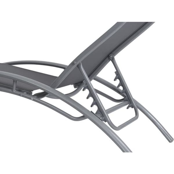 "Beauty" solstol i aluminium - Phoenix - Mörkgrå / Silver - Set om 2 Grå