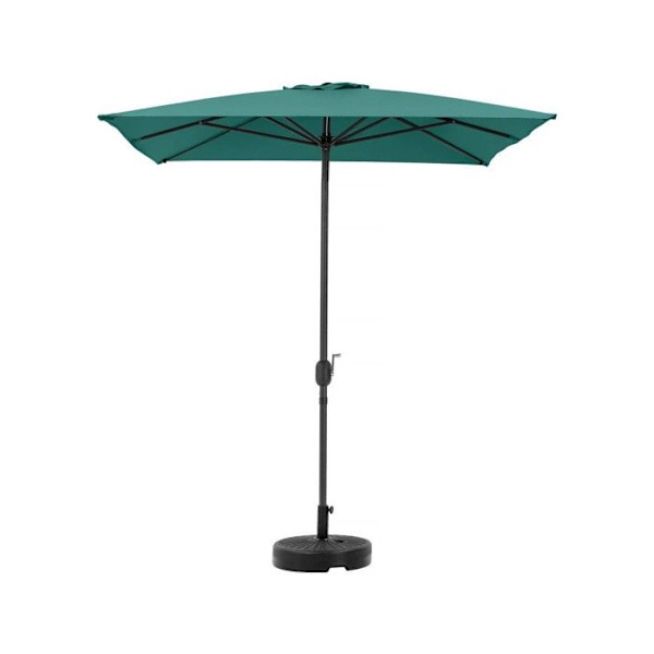 Rektangulær hængende parasol "Sol 2" - 2 x 3 m - Grøn Grön.