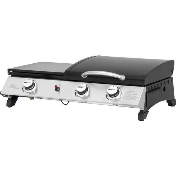 Gasgrill med låg "Rasio" - 7.5 KW - 3 brændere - Sort