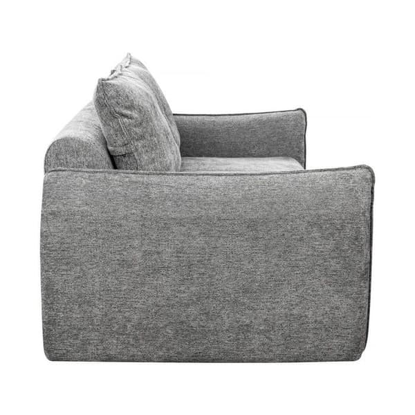 Rätt soffa i texturerat tyg "Silvano" - 3 platser - Grå Grå