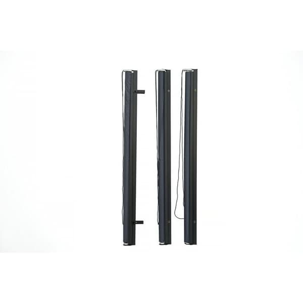 Set med 2 utdragbara pergolastänger - 124 x 225 cm - Antracitgrå Grå
