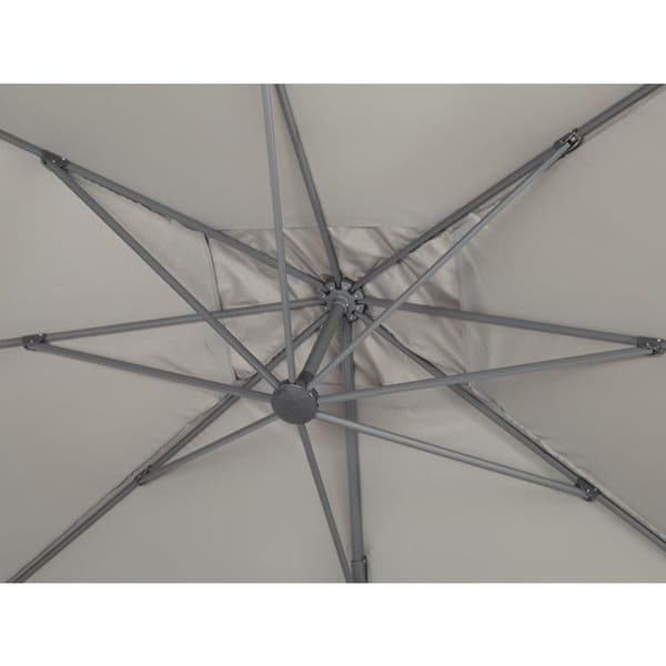 Ude parasol "Sun 4" - 3 x 4 m - Grå Grå
