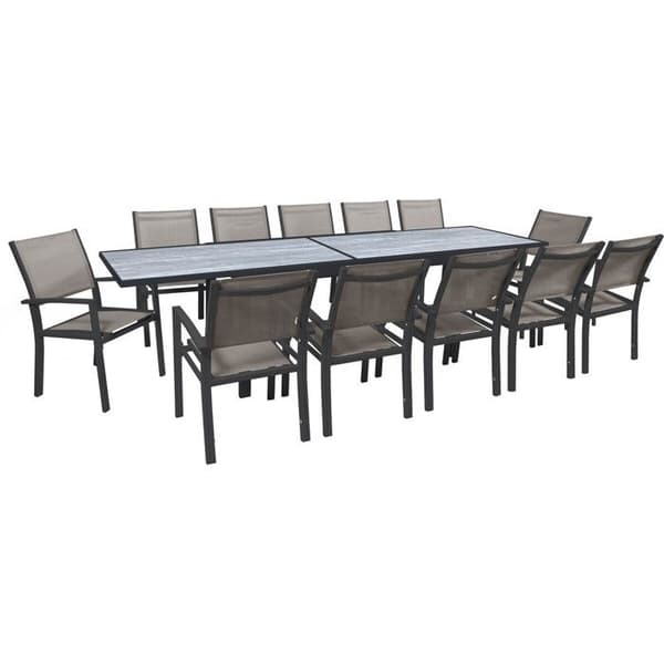 Havemøbler spisebord udtrækbart "Lagos" - 200/320 cm - Taupe - 12 pladser Mol