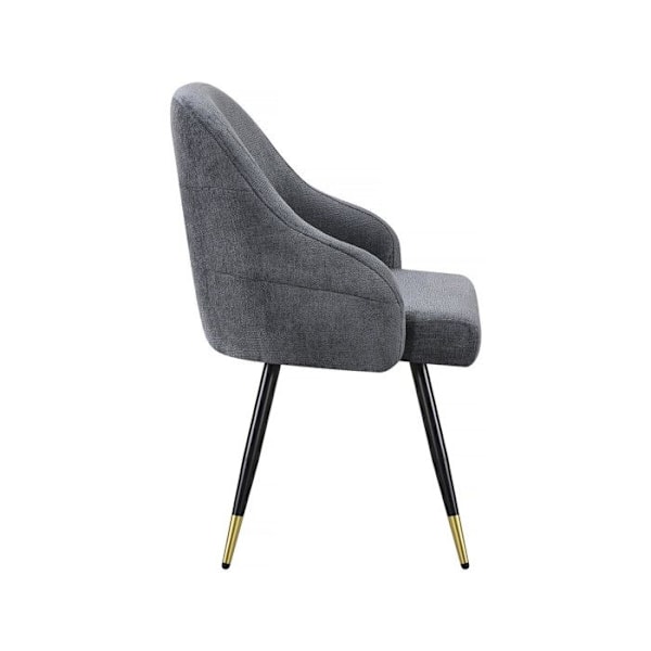 2-pack fåtöljer i tyg "Harmony" - 54 x 57 x 90 cm - Grå Grå