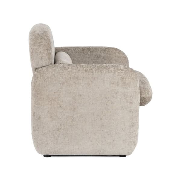 Loungefåtölj i melerat tyg "Cozmo" - 78 x 79 x 77 cm - Beige beige