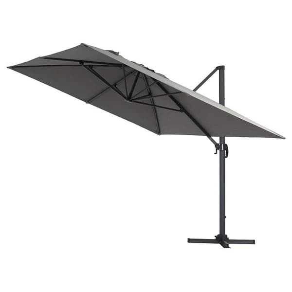 Ude parasol "Sun 4" - 3 x 4 m - Grå Grå