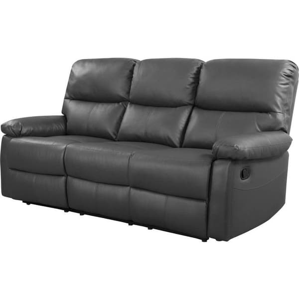 Relax sofa "Lincoln" - 197 x 89 x 103 cm - 3 pladser - Grå Grå
