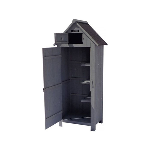 Havemøbel "Cabanon" - 77 x 54.5 x 179 cm - Antracit Grå