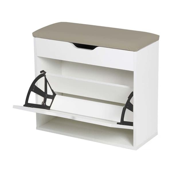 Skoopbevaring "Wade" - 60 x 23.8 x 68 cm - Hvid Vit