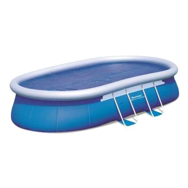 Solsejl 475x320 til Fast Set Pool 549x366 Blå