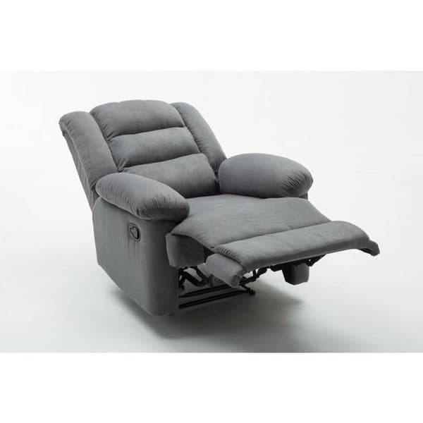 Relax stol "Buckingham" - 85 x 93 x 100 cm - Lys grå Grå
