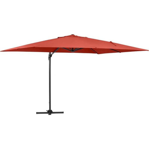 Ude parasol "Sun 4" - 3 x 4 m - Rød Röd