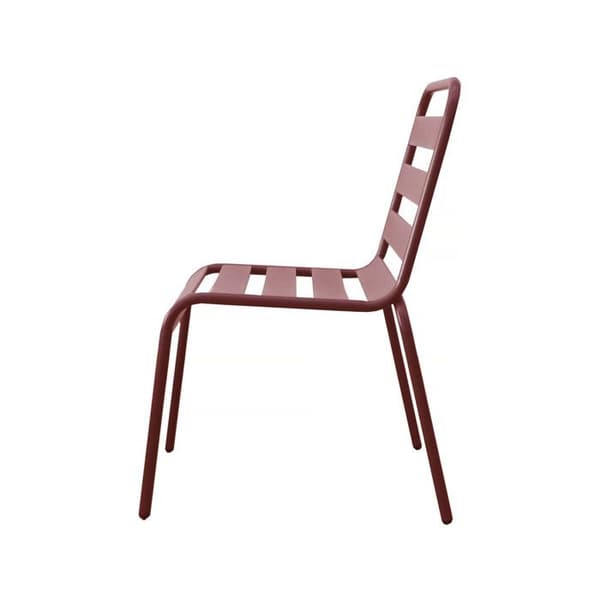 Sæt med 2 stabelbare metal havestole "Bilbao" - Terracotta Terrakotta