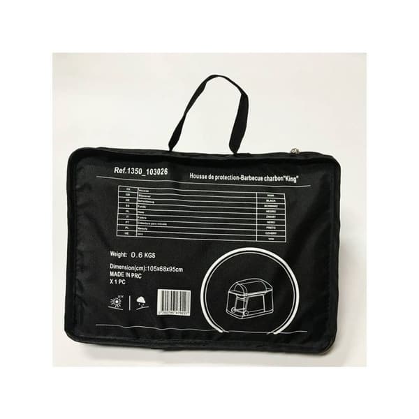 Grillinsuojus - 105 x 68 x 95 cm - Musta Svart