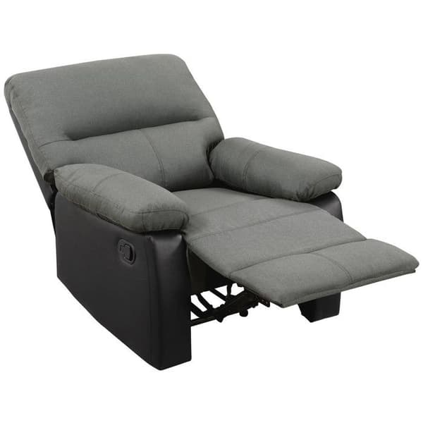Relax stol "Lincoln" - 90 x 89 x 103 cm - Sort/Mørkegrå Svart/Mörkgrå