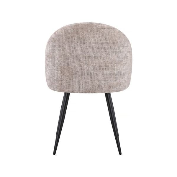 Sæt med 2 stofstole "Samuel" - 53 x 51 x 82 cm - Beige Mörk beige