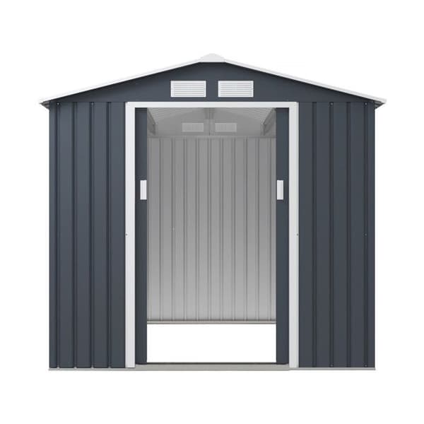 Metal havehus "Vegas" - 4,07 m² - Grå Grå
