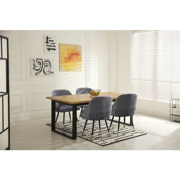 2-pack fåtöljer i tyg "Harmony" - 54 x 57 x 90 cm - Grå Grå