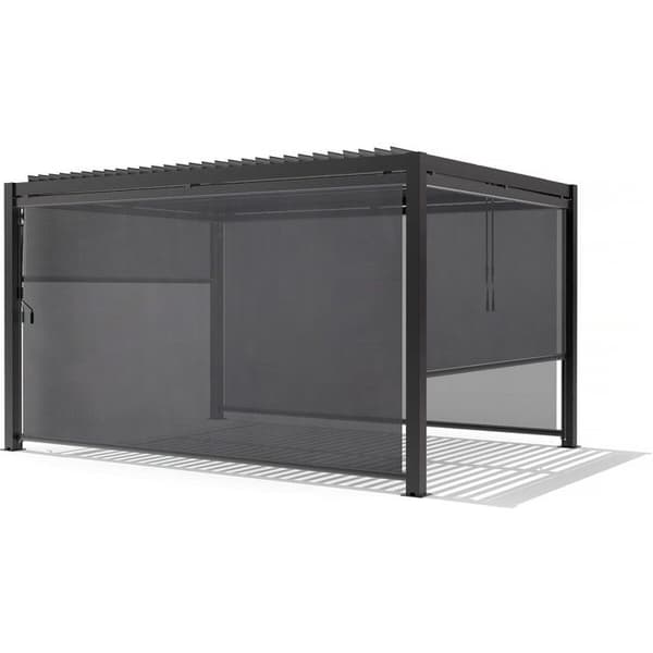 Butik bioklimatisk pergola - 277 x 208 cm - Antracitgrå Grå