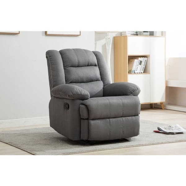 Relax stol "Buckingham" - 85 x 93 x 100 cm - Lys grå Grå