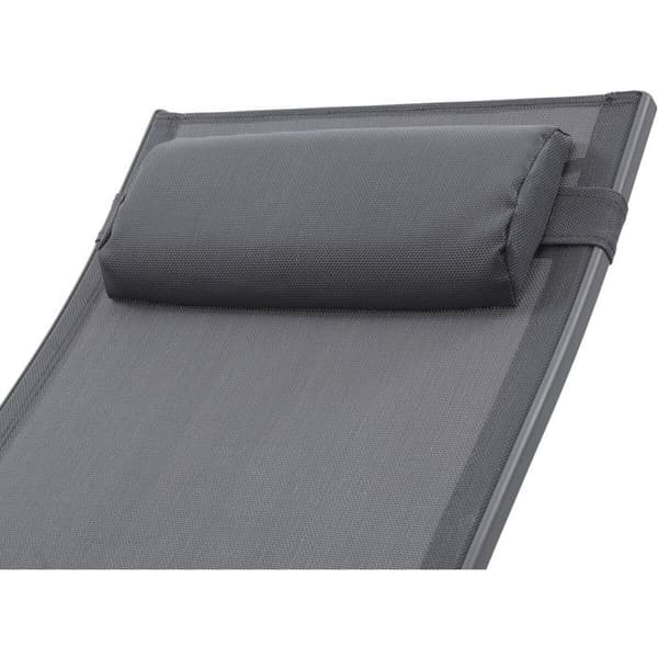 Aluminium solbad "Beauty" - Phoenix - Mørkegrå / Sølv - Sæt af 2 Grå
