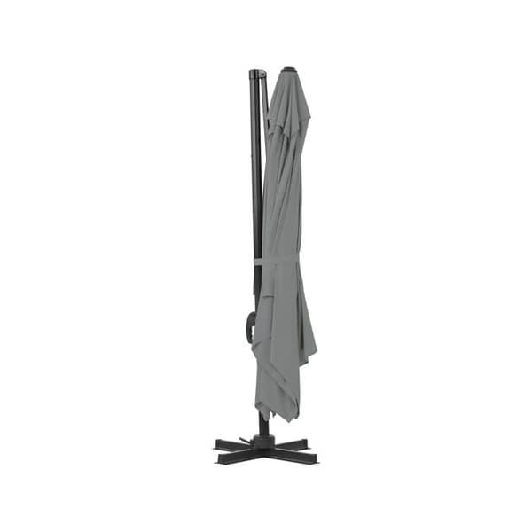 Aluminium parasol med sidearm "Sky 4" - 3 x 4 m - Grå Grå