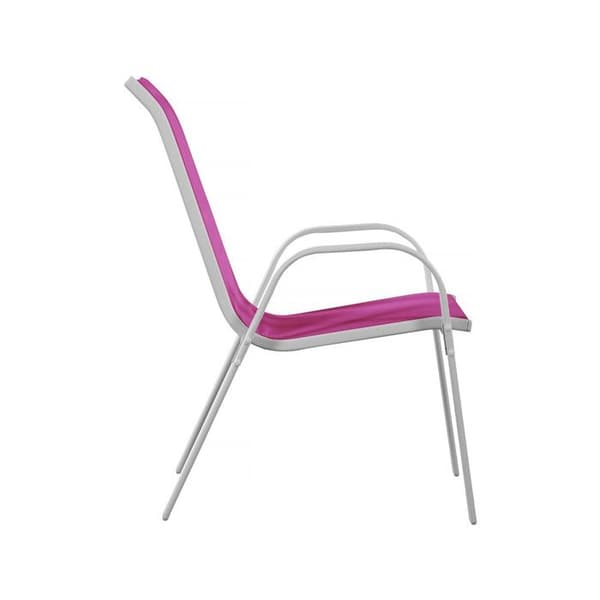 Havestol Textilène "Cordoba" - Phoenix - Rosa - Sæt af 2 Ros