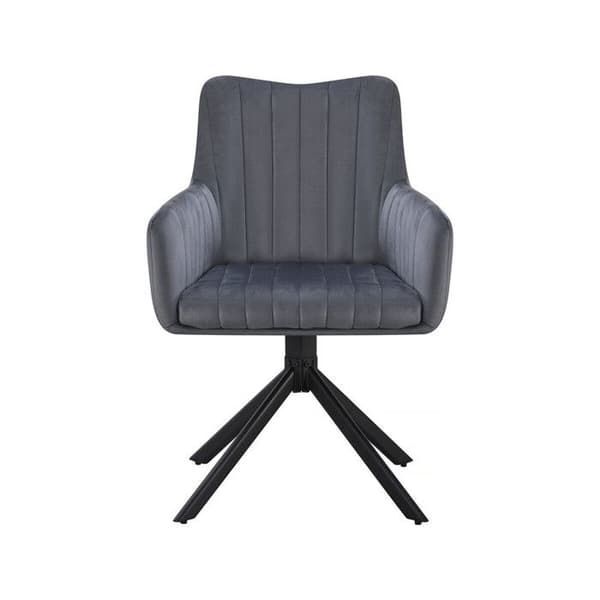 Sæt med 2 stofstole "Pharell" - 60 x 61 x 91 cm - Grå Grå