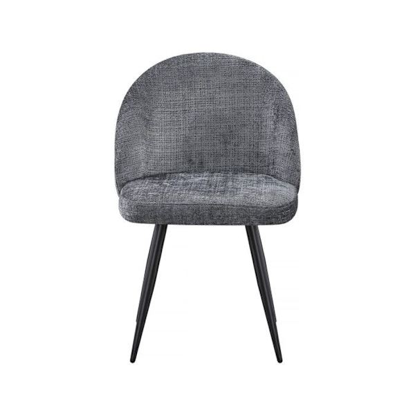 Sæt med 2 stofstole "Samuel" - 53 x 51 x 82 cm - Grå Grå