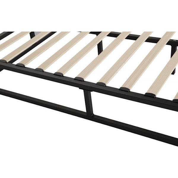 Metal sengestel 140 x 190 cm - Sort