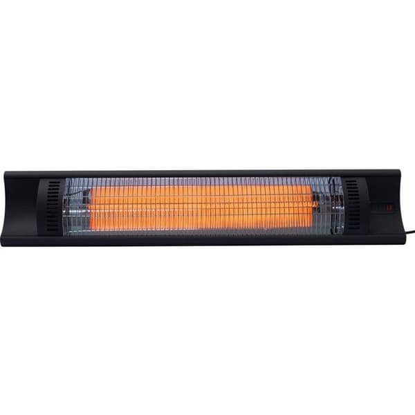 Elektrisk strålevarme i carbonfiber "Bola" - 2000W - Sort Svart