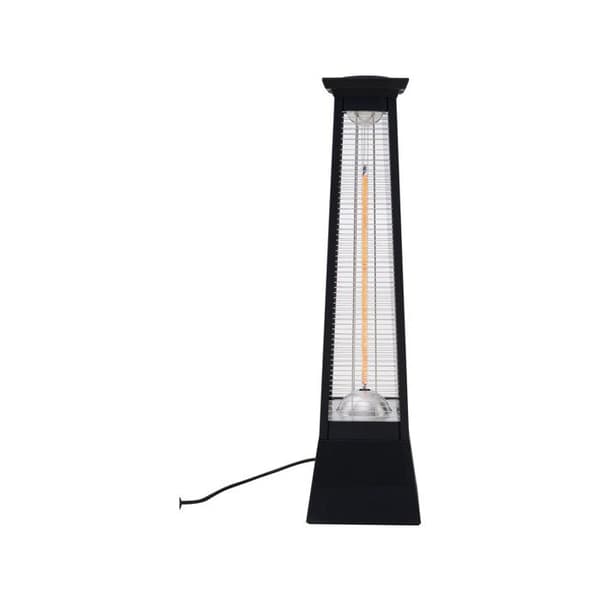 Elektrisk strålevarme i carbonfiber "Volcano" - 2000W - Sort Svart