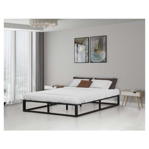 Metal sengestel 160 x 200 cm - Sort Svart