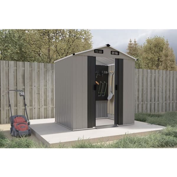 Metallinen puutarhavaja "Nebraska" - 2,17 m² - Beige beige