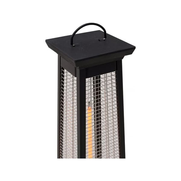 Elektrisk strålevarme i carbonfiber "Volcano" - 2000W - Sort Svart