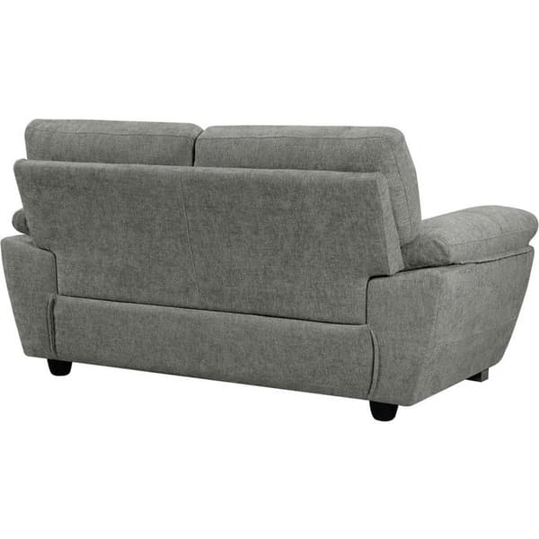 Fast tygsoffa "Dallas" - 169 x 88 x 90 cm - 2 sittplatser - Grå Grå