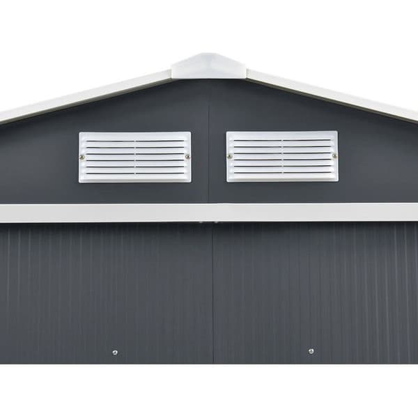 Metallskåp "Vegas" - 8,83 m² - Grå Grå