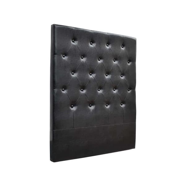 Polstret sengegavl "Dekor" - 99 cm - Sort - I PVC Svart