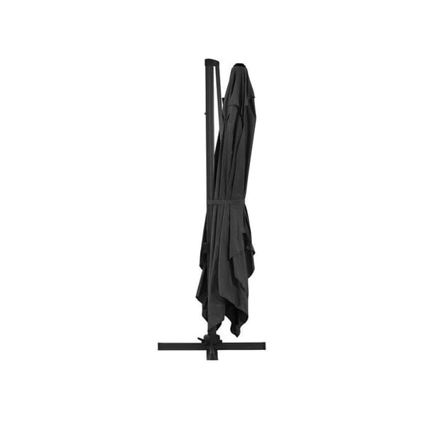 Ude parasol "Sun 4" - 3 x 4 m - Sort svart