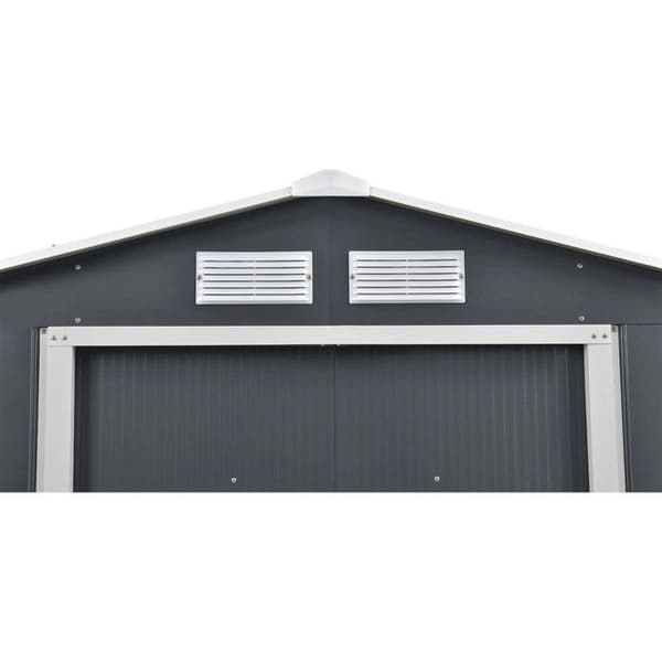 Metal havehus "Vegas" - 2,7 m² - Grå Grå