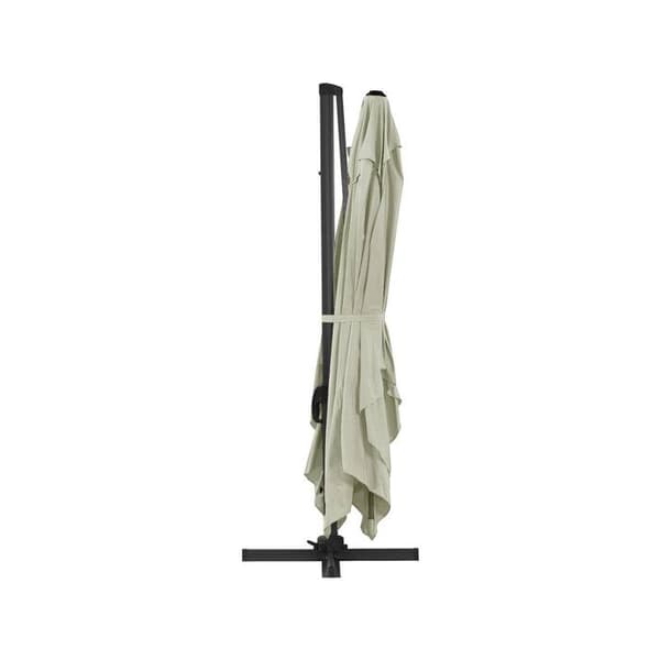 Parasol havej med alu "Sun 4" - Rektangulær - 3 x 4 m + Beskyttelseshætte - Ecru Ecru