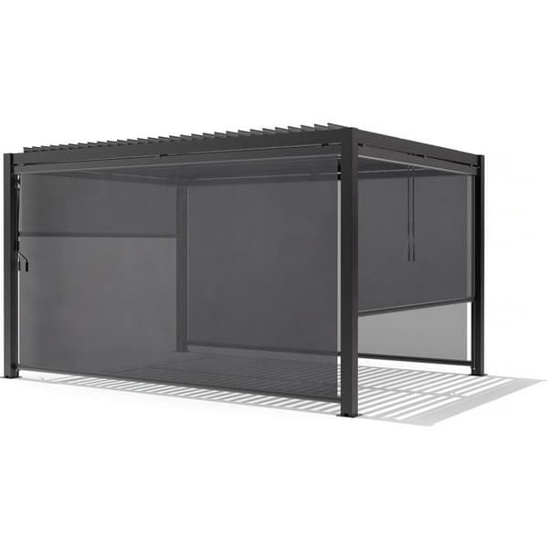 Butik bioklimatisk pergola - 367 x 208 cm - Antracitgrå Grå
