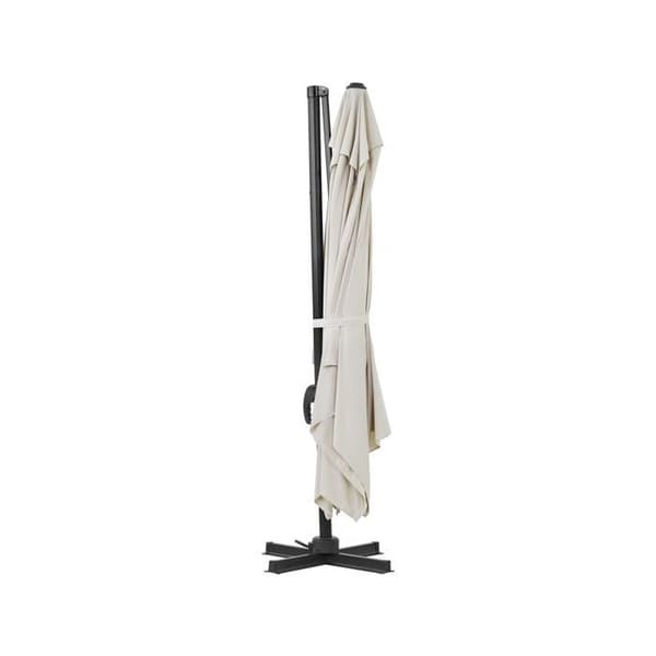 Aluminium parasol med sidearm "Sky 4" - 3 x 4 m - Ecru Ecru