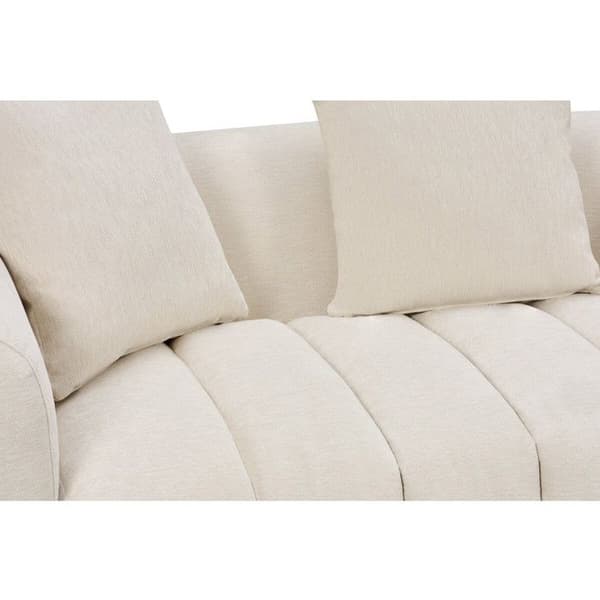 Rätt soffa "La Fayette" - 3 platser - Beige beige