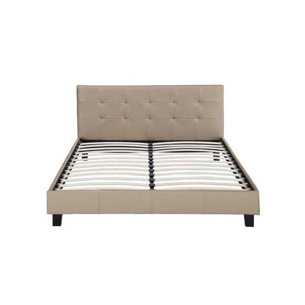 Dobbelt seng i PVC "Julia" - 140 x 190 cm - Taupe Mol