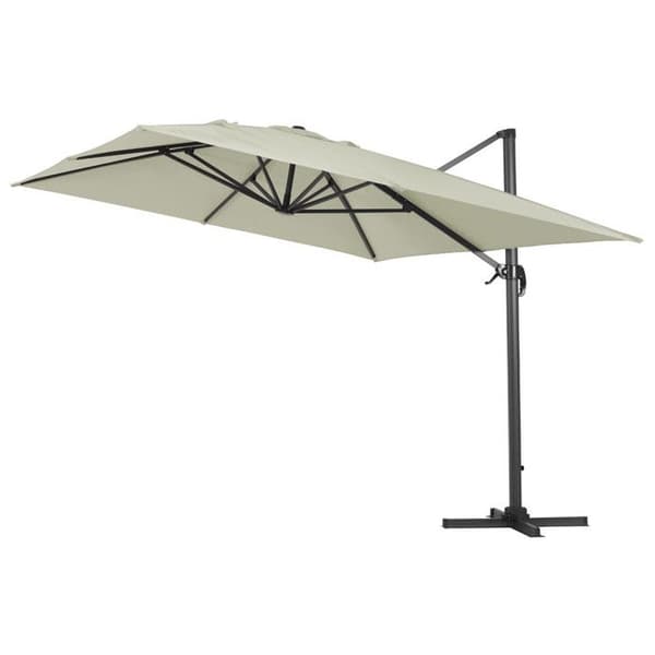 Utomhusparasol aluminium "Sun 4" 3 x 4 m - Ecru Ecru