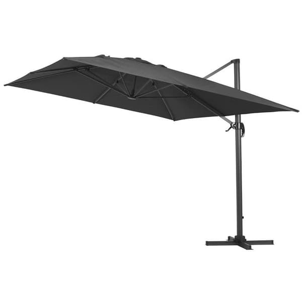 Ude parasol "Sun 4" - 3 x 4 m - Sort svart